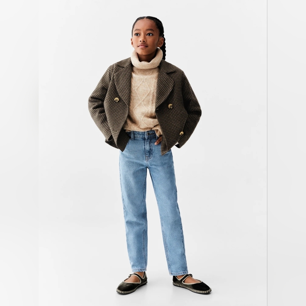 Mango Kids Denim Jeans in Sky Blue